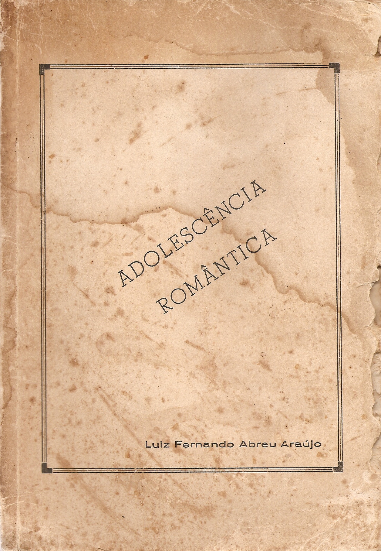 Capa do livro Adolescência Romântica
