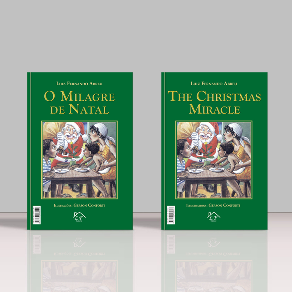 Capa do livro O Milagre de Natal (Português/Inglês)